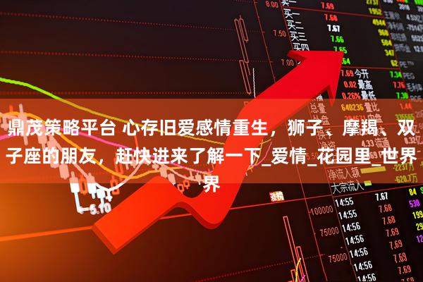 鼎茂策略平台 心存旧爱感情重生，狮子、摩羯、双子座的朋友，赶快进来了解一下_爱情_花园里_世界