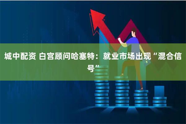 城中配资 白宫顾问哈塞特：就业市场出现“混合信号”