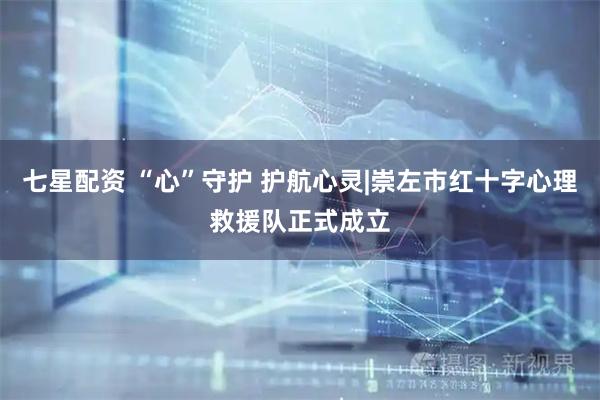七星配资 “心”守护 护航心灵|崇左市红十字心理救援队正式成立